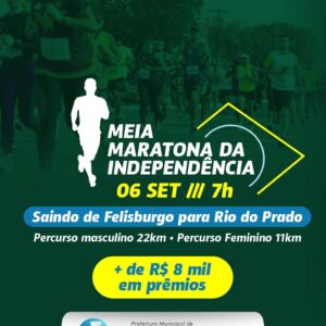 INGRESSO ( 22 KM - MORADOR DE RIO DO PRADO - MASCULINO. )